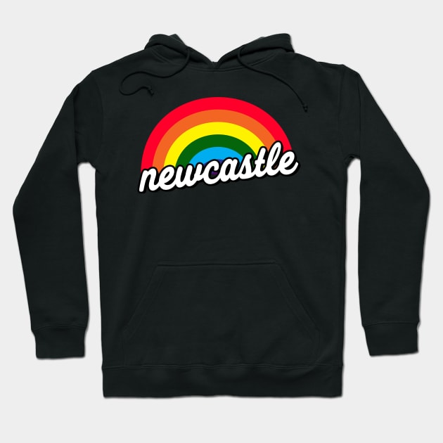 Newcastle Gay Pride Rainbow Flag for LGBT Hoodie by McNutt